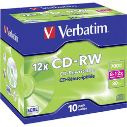 Verbatim 43148 Εγγράψιμα CD-RW 12x 700MB 10τμχ