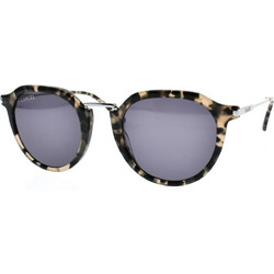 Lancel LA91007 C03 Γυναικεία Γυαλιά Ηλίου Στρογγυλά Μεταλλικά Ασημί με Μαύρο Φακό