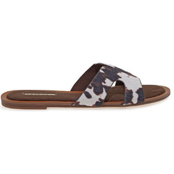 Corina Γυναικεία Σανδάλια Suede Γκρι M5470