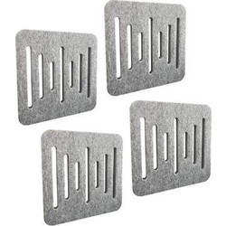 Acustico Audiodesigner Ecoplan Sounder Ηχοαπορροφητικά Πάνελ 60x60x4cm 4τμχ Γκρι