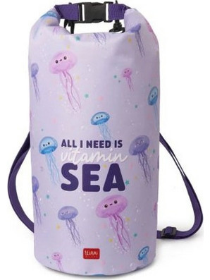 Legami Jellyfish BA0004 Στεγανός Σάκος Ώμου 10lt Λιλά