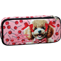 Back Me UP Love Poodle Κασετίνα Ροζ 357-21141