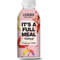 Amhes Losebig It's a Full Meal 332Kcal Vanilla Strawberry Υποκατάστατο Γεύματος 500ml