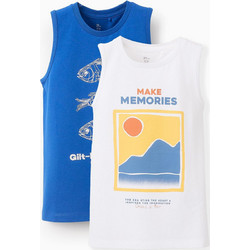Zippy Σετ Παιδικά T-Shirt Αμάνικα Λευκό Μπλε 31071128041