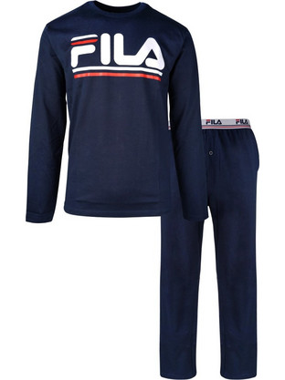 Fila Χειμωνιάτικες Ανδρικές Πιτζάμες Βαμβακερές Navy Μπλε FPW1114-321