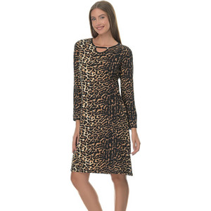 PNN Nightwear Γυναικείο Νυχτικό Χειμωνιάτικο Βαμβακερό Μαύρο Καφέ 1232-0226 PNN Nightwear Γυναικείο Νυχτικό Χειμωνιάτικο Βαμβακερό Μαύρο Καφέ 1232-0226