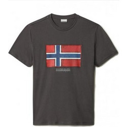 Napapijri Sirol Ανδρικό Αθλητικό T-Shirt Ανθρακί NP0A4F9R-198
