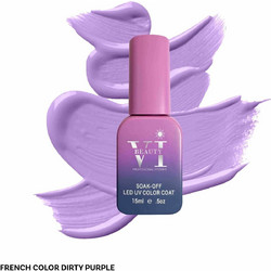 Mixcoco Beauty VI French Color Dirty Purple Ημιμόνιμο Βερνίκι Νυχιών 15ml