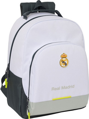 Safta Real Madrid C.F. Σχολική Τσάντα Πλάτης Δημοτικού Λευκή 612554305