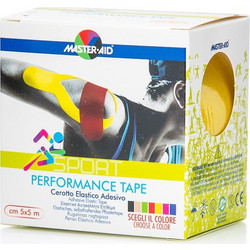 Master Aid Sport Performance Tape Ταινία Κινησιολογίας 5cm x 5m Κίτρινη 1τμχ