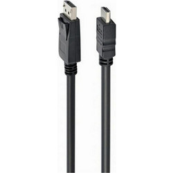 Cablexpert Καλώδιο DisplayPort to HDMI Male 1.8m Black CC-DP-HDMI-6