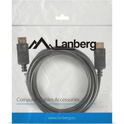 Lanberg Καλώδιο DisplayPort 1.2 to DisplayPort Male 3m Black CA-DPDP-10CC-0030-BK