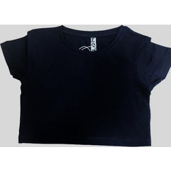 Losan Παιδικό Crop Top Κοντομάνικο Μαύρο LJGAP010325005