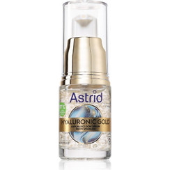 Astrid Hyaluronic Gold Αντιγηραντικό Ενυδατικό Serum Ματιών για Λάμψη με Νιασιναμίδη & Υαλουρονικό 15ml