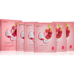 Korika SuperFruits Dragon Fruit Sheet Μάσκα Προσώπου για Ενυδάτωση 5x25gr