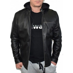 Leather 100 Ανδρικό Μπουφάν Χειμωνιάτικο Μαύρο BL-100111-01
