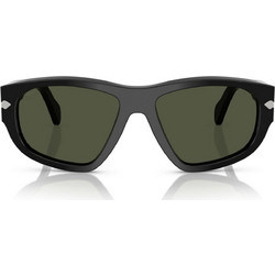 Persol PO0050S 95/31 Γυναικεία Γυαλιά Ηλίου Μάσκα Κοκάλινα Μαύρα με Μαύρο Φακό