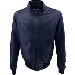 Leather 100 Ανδρικό Μπουφάν Χειμωνιάτικο Δερμάτινο Navy Μπλε 61-M-GSP-12