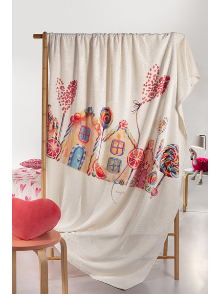 Saint Clair Παιδική Κουβέρτα Fleece Lollipop 160x220 Μπεζ