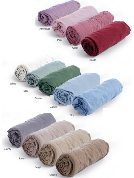 Nef-Nef Σεντόνι King Size Βαμβακερό με Λάστιχο 180x200+35 Jersey Mocca