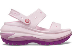 Crocs Ανατομικές Καλοκαιρινές Γυναικείες Πλατφόρμες Χαμηλές Ροζ 207989-5BX