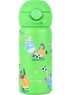 Estia Wonder Bottle Save Τhe Aegean Jungle Kick Παιδικό Παγούρι Θερμός Ανοξείδωτο Πράσινο 350ml
