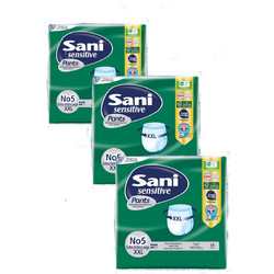 Sani Sensitive Pants Νο5 XXL Πάνες Βρακάκι Ακράτειας 6 Σταγόνες 4x14τμχ