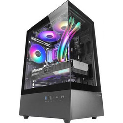 Mars Gaming MC-XO Black Gaming Midi Tower Κουτί Υπολογιστή RGB με Πλαϊνό Παράθυρο