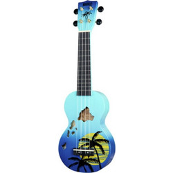 Mahalo Hawaii Blue Ukulele