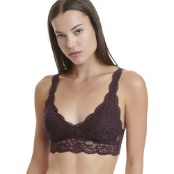 Walk Bralette με Αφαιρούμενη Ενίσχυση χωρίς Μπανέλα Σοκολατί W2240-39