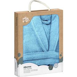 Interbaby Παιδικό Μπουρνούζι με Κουκούλα 450gr/m² Γαλάζιο