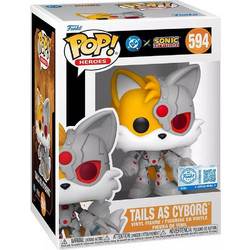 Funko Pop! Heroes Sonic The Hedgehog 594 Tails as Cyborg Special Edition