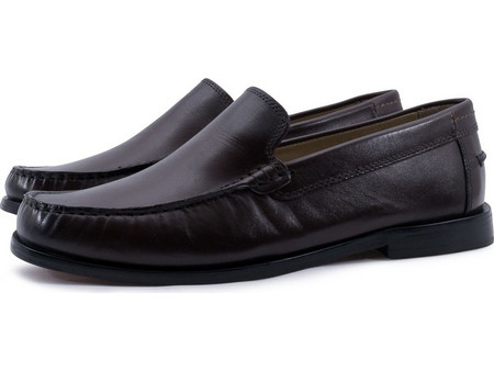 Freemood Ανδρικά Μοκασίνια Loafers Δερμάτινα Σοκολατί 4288-0406-000002-000049