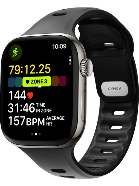 Nomad Tempo Λουράκι Σιλικόνης Black (Apple Watch 45 / 46mm)