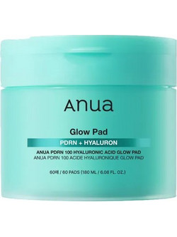 Anua PDRN 100 Hyaluronic Acid Glow Pad Ενυδατικά Μαντηλάκια Τόνωσης Προσώπου 60τμχ