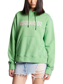 Dsquared2 Γυναικείο Φούτερ με Κουκούλα & Τσέπες Πράσινο S75GU0429S2553824X-669