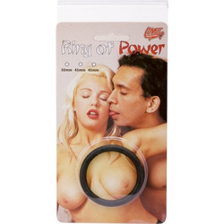 Love Ring of Power Ελαστικό Δαχτυλίδι Πέους Σιλικόνης Μαύρο