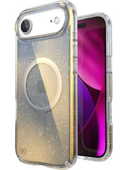 Speck Presidio Lux with MagSafe Back Cover Hyper Mirror Glitter Silver Metallic (iPhone Air)