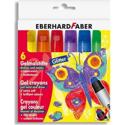 Eberhard Faber Glitter Κηρομπογιές Σετ 6τμχ