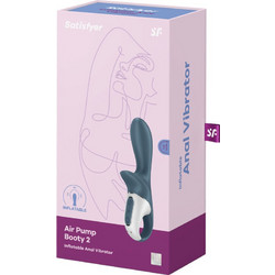 Satisfyer Air Pump Booty 2 Πρωκτικός Δονητής Ασύρματος 17.5cm Μπλε D-234889