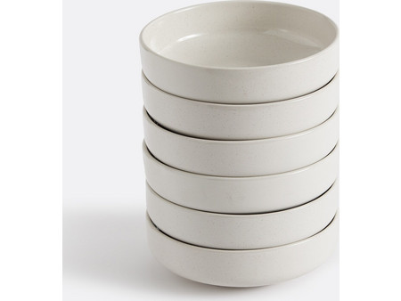 LA Redoute Πιάτα Βαθιά Κεραμικά Εκρού 17.5cm 6τμχ 3614855821580