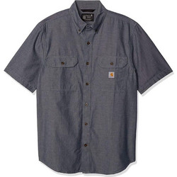 Carhartt Ανδρικό Πουκάμισο Βαμβακερό Μακρυμάνικο Φαρδιά Γραμμή Ανθρακί 104369-BKC