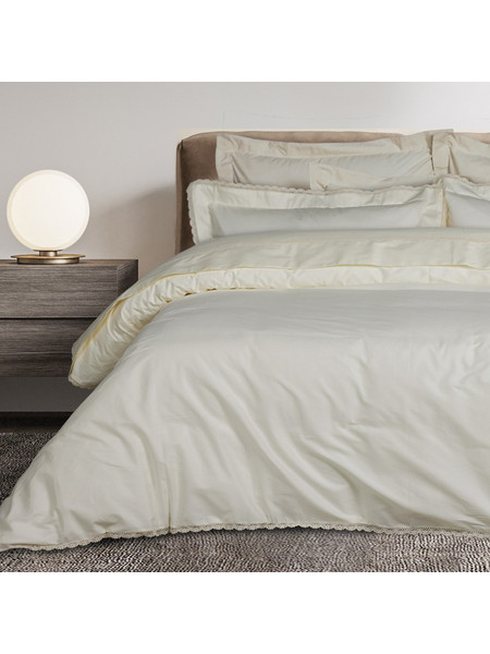 Das Home Σετ Σεντόνια King Size Βαμβακοσατέν 260x280 Prestige 1709 Ecru