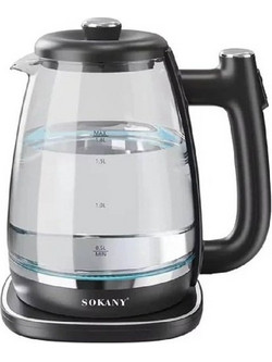 Sokany SK-09034 Γυάλινος Βραστήρας 1.8lt 1800W