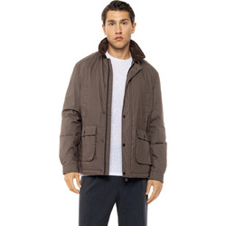 Biston Ανδρικό Μπουφάν Χειμωνιάτικο Puffer Καφέ 54-201-079