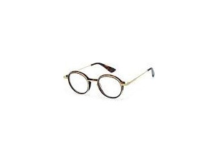 Gigi Studios GS7008 40 Ανδρικός Σκελετός Γυαλιών Οράσεως Μεταλλικός Χρυσός Μαύρος
