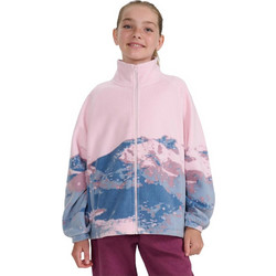 4F Παιδική Ζακέτα Fleece με Φερμουάρ Ροζ Γαλάζια 4FJWAW25TFLEF344-91A