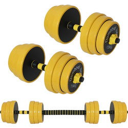 Bakaji 02839103 Ρυθμιζόμενοι Αλτήρες Σετ με Μπάρα 25kg