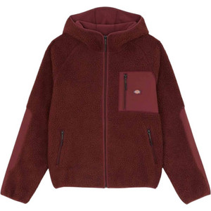 Dickies Ανδρική Ζακέτα Φούτερ με Κουκούλα και Φερμουάρ Μπορντό DK0A87NVL161 Dickies Ανδρική Ζακέτα Φούτερ με Κουκούλα και Φερμουάρ Μπορντό DK0A87NVL161