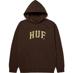 Huf Arch Ανδρικό Φούτερ με Κουκούλα & Τσέπες Καφέ PF00759